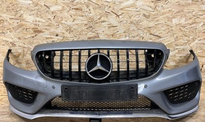 Бампер передний амг пакет w205 c205 серый amg